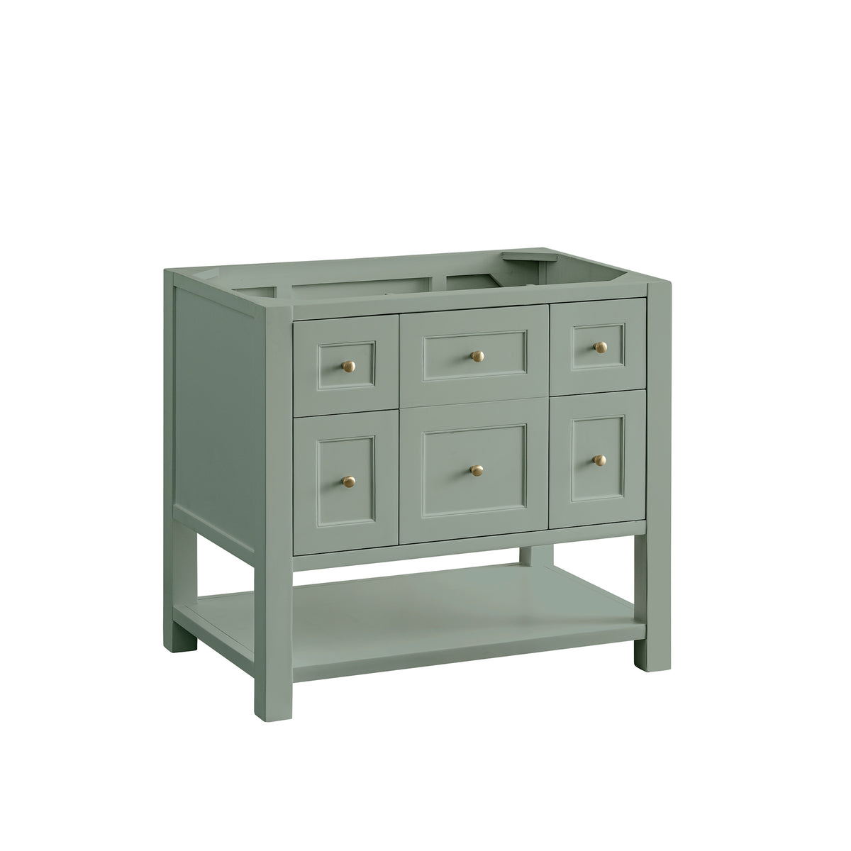 James Martin Vanities Breckenridge 36" Smokey Celadon Single Vanity With 3cm Tajnar Eclos Top