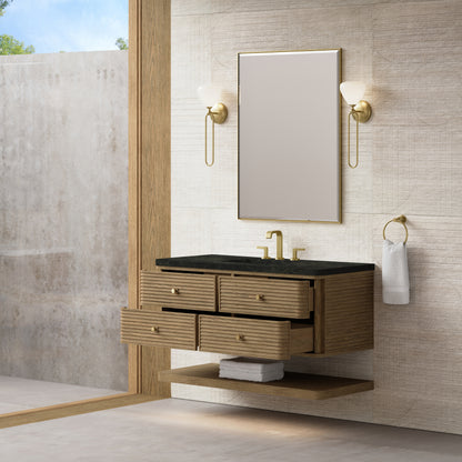 James Martin Vanities Allamari 48" Dune Mist Single Vanity With 3 CM Phantome Eclos Top