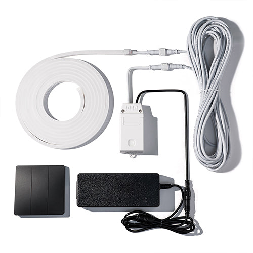 PROSAUNAS Three-Zone 3 x 16' Linear White Dimmable LED Neon Sauna Light Kit