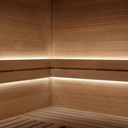 PROSAUNAS Single-Zone 1 x 16' Linear White Dimmable LED Neon Sauna Light Kit