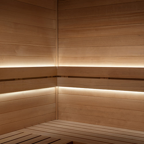 PROSAUNAS Single-Zone 4 x 10' Linear White Dimmable LED Neon Sauna Light Kit