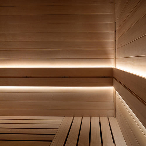 PROSAUNAS Single-Zone 1 x 16' Linear White Dimmable LED Neon Sauna Light Kit