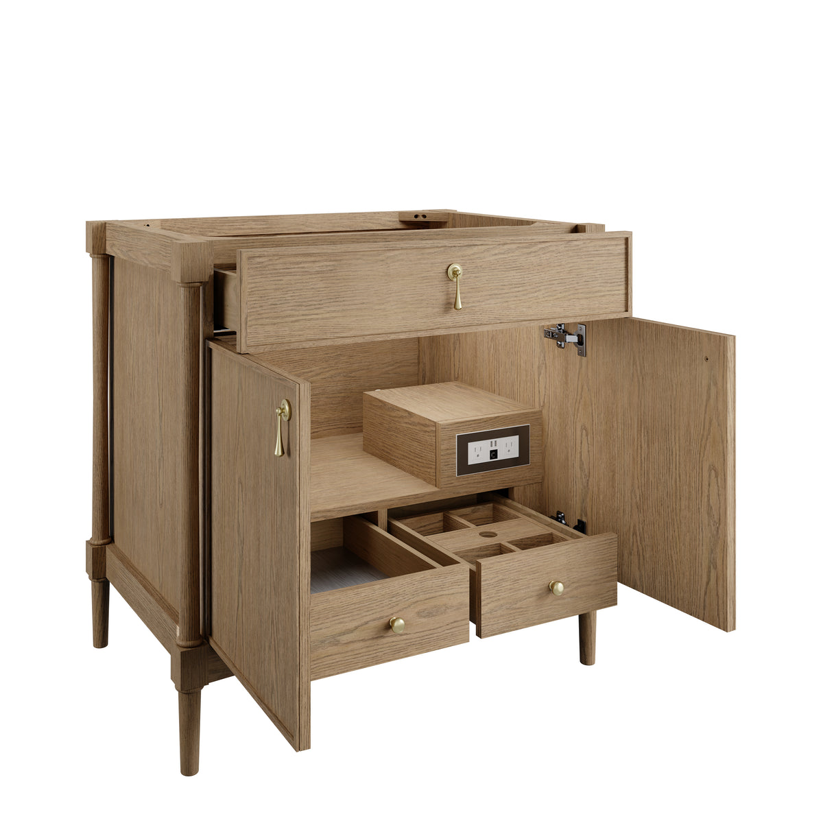 James Martin Vanities Kinnsden 36" Weathered Oak Single Vanity Cabinet