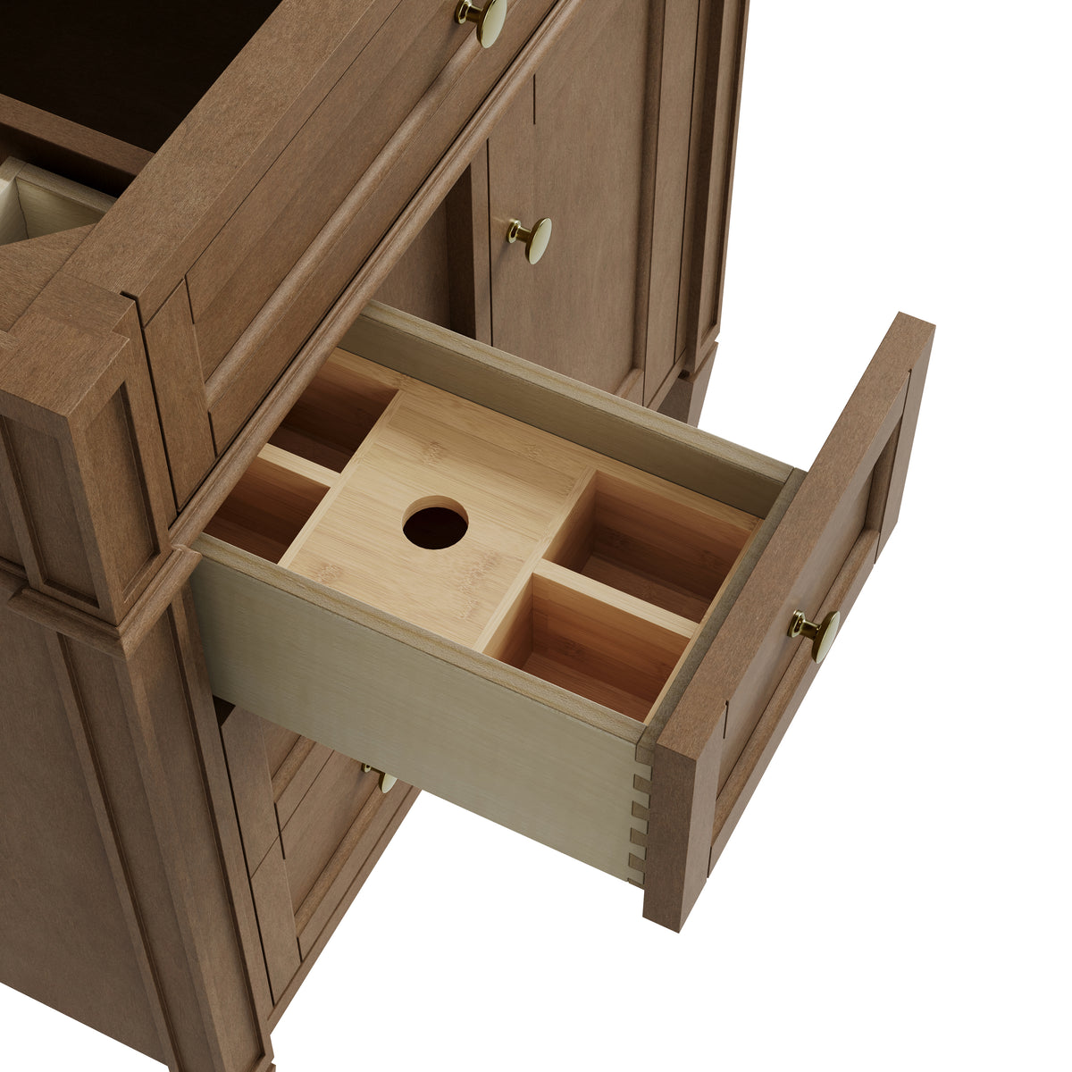 James Martin Vanities Brittany 30" Pecan Single Vanity Cabinet