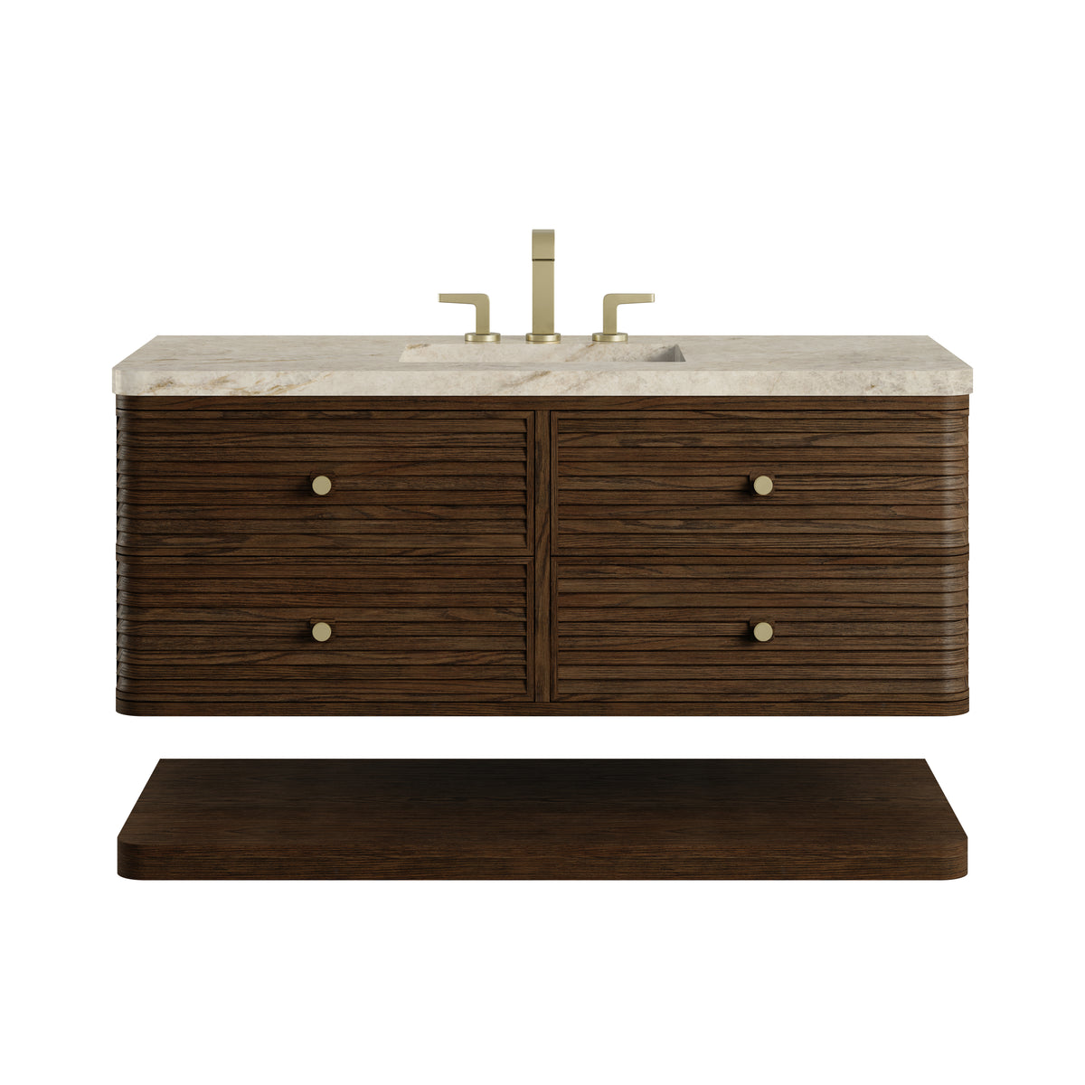 James Martin Vanities Allamari 48" Sable Single Vanity With 3 CM Tajnar Eclos Top