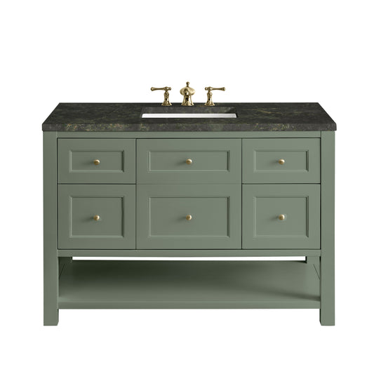 James Martin Vanities Breckenridge 48" Smokey Celadon Single Vanity With 3cm Phantome Eclos Top