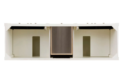 James Martin Vanities Brittany 72" Bright White Double Vanity With 3 CM Tajnar Eclos Top