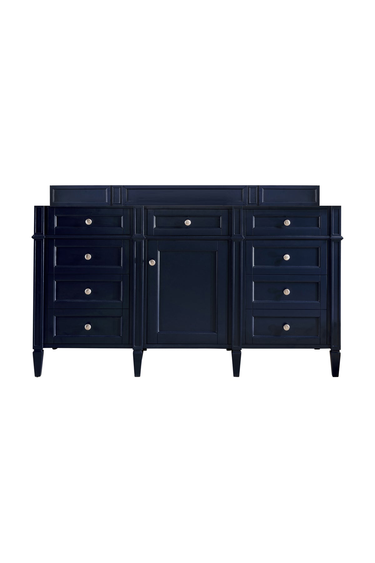 James Martin Vanities Brittany 60" Victory Blue Single Vanity With 3 CM Siberian Silestone Top and FreePower Wireless Charger
