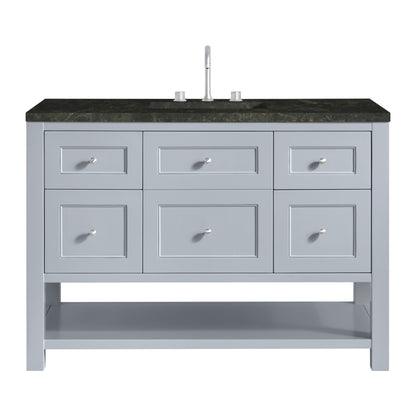 James Martin Vanities Breckenridge 48" Serenity Blue Single Vanity With 3cm Phantome Eclos Top