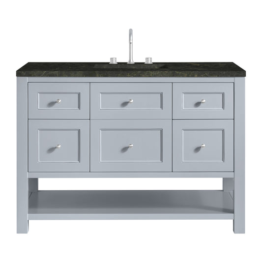 James Martin Vanities Breckenridge 48" Serenity Blue Single Vanity With 3cm Phantome Eclos Top