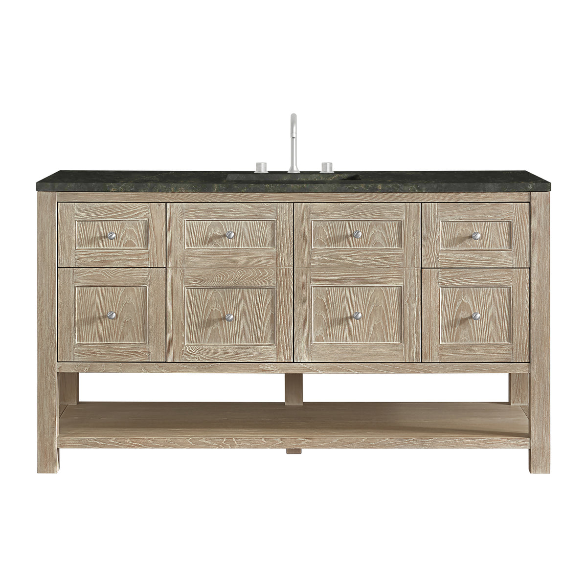 James Martin Vanities Breckenridge 60" Whitewashed Oak Single Vanity With 3cm Phantome Eclos Top
