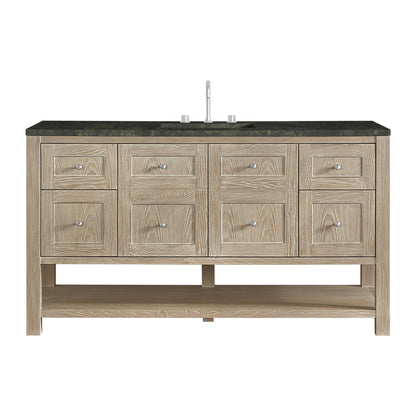James Martin Vanities Breckenridge 60" Whitewashed Oak Single Vanity With 3cm Phantome Eclos Top