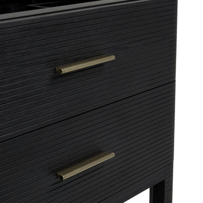 James Martin Vanities Lucian 72" Carbon Oak Double Vanity Carbon