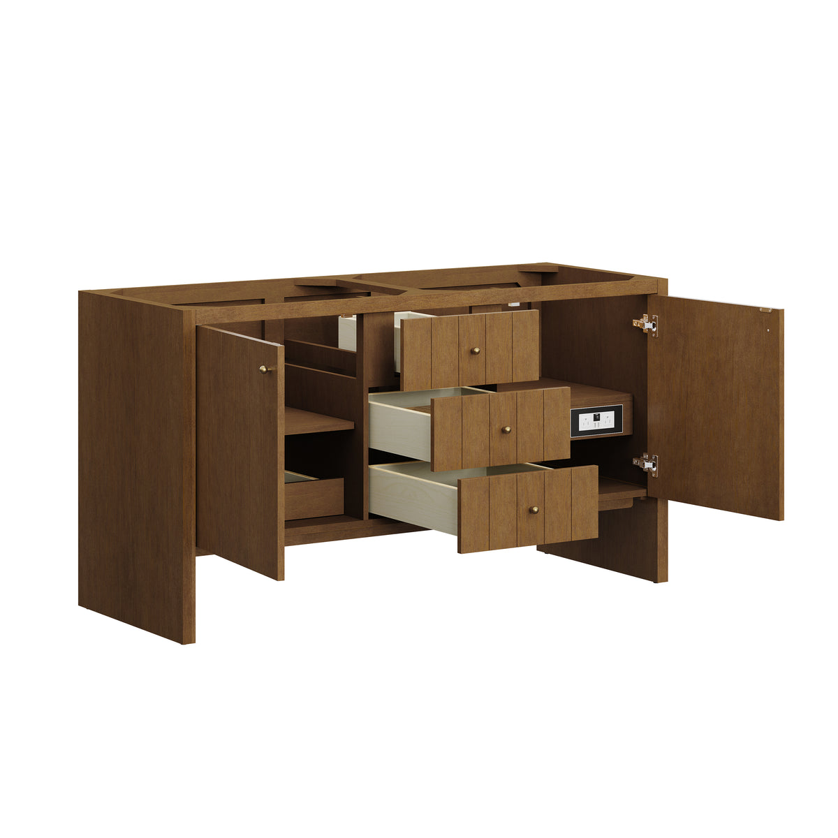 James Martin Vanities Hudson 60" Honey Oak Double Vanity Cabinet