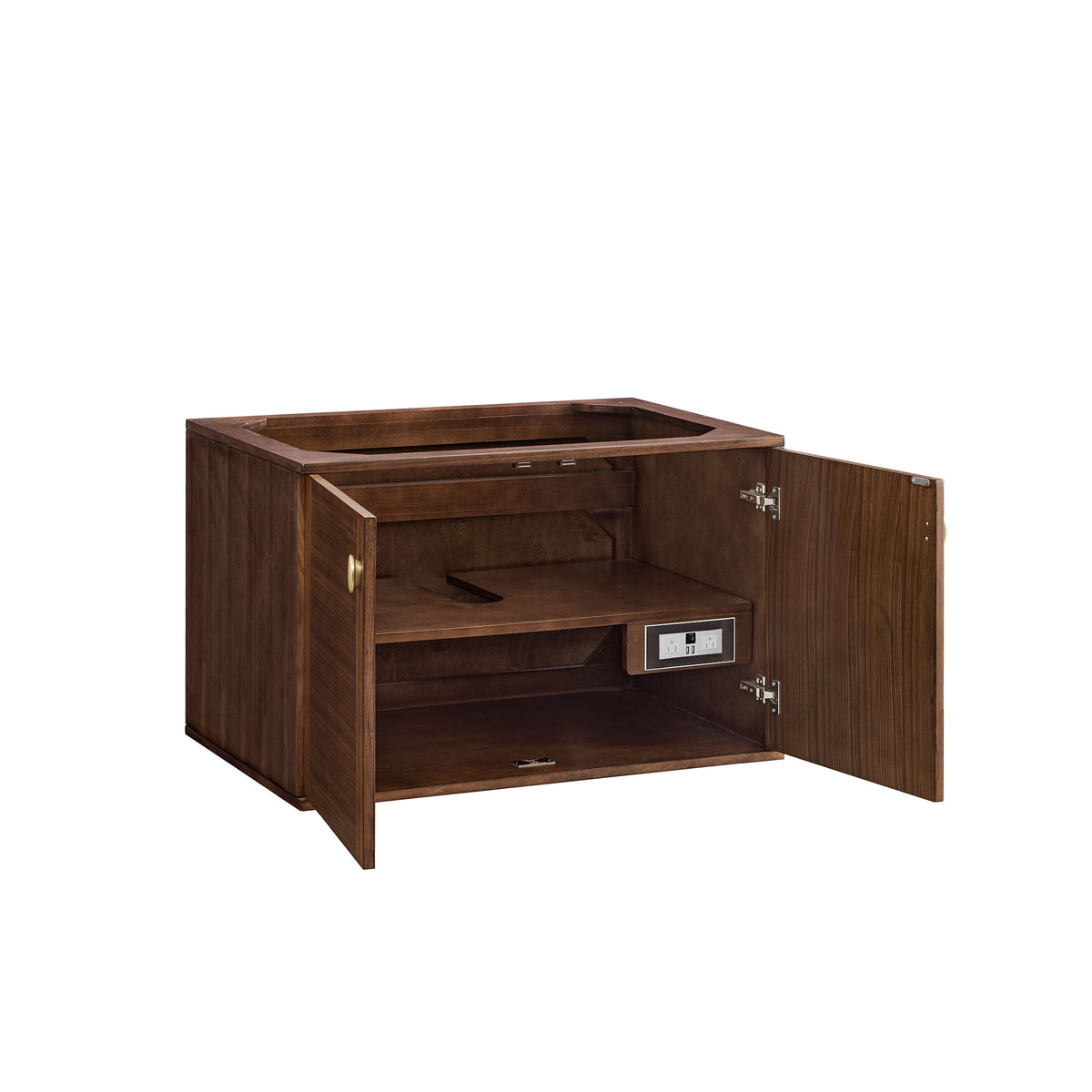 James Martin Vanities Amberly 36" Mid-Century Walnut Single Vanity With 3 CM Phantome Eclos Top