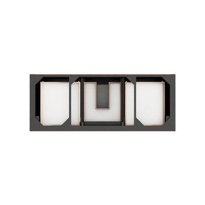 James Martin Vanities Brookfield 60" Black Onyx Single Vanity With 3 CM Phantome Eclos Top
