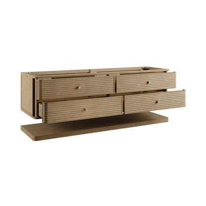 James Martin Vanities Allamari 72" Dune Mist Double Vanity With 3 CM Tajnar Eclos Top