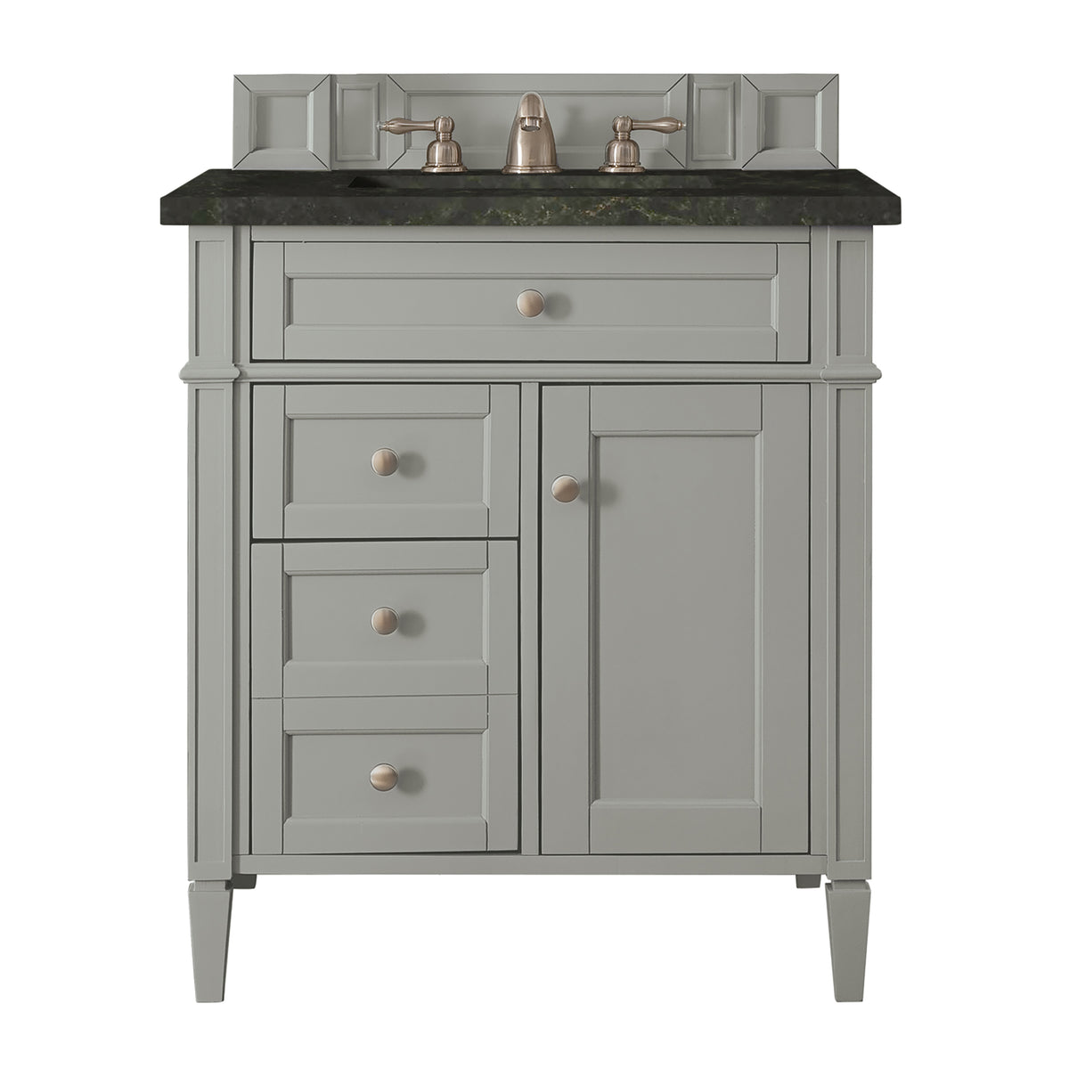 James Martin Vanities Brittany 30" Urban Gray Single Vanity With 3 CM Phantome Eclos Top