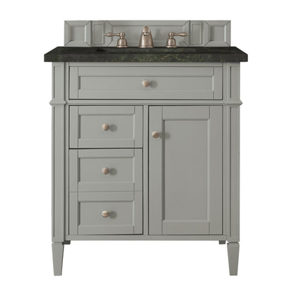 James Martin Vanities Brittany 30" Urban Gray Single Vanity With 3 CM Phantome Eclos Top