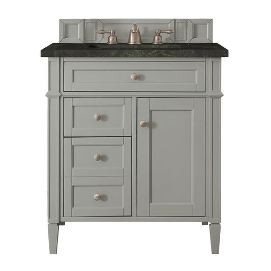 James Martin Vanities Brittany 30" Urban Gray Single Vanity With 3 CM Phantome Eclos Top