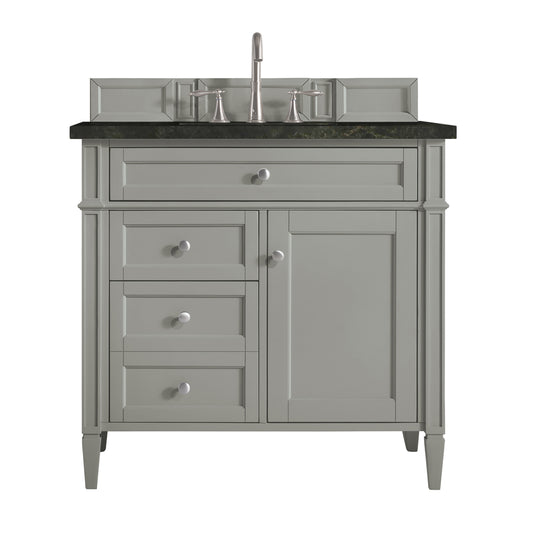 James Martin Vanities Brittany 36" Urban Gray Single Vanity With 3 CM Phantome Eclos Top