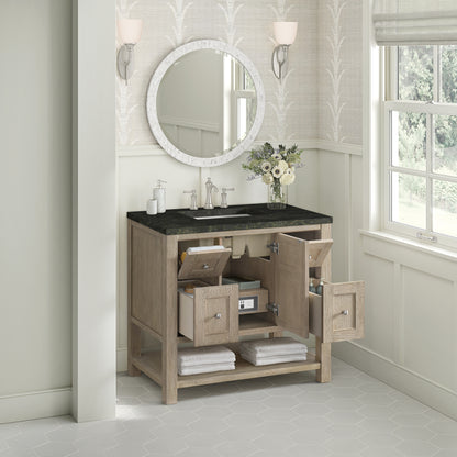 James Martin Vanities Breckenridge 36" Whitewashed Oak Single Vanity With 3cm Phantome Eclos Top