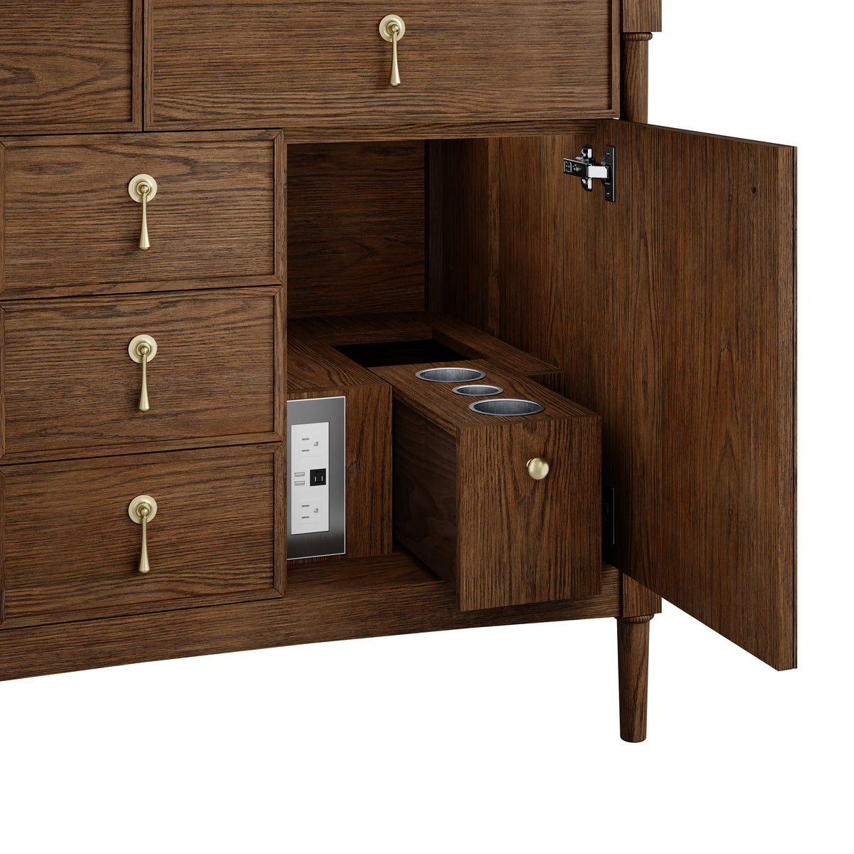 James Martin Vanities Kinnsden 48" Sable Oak Single Vanity Cabinet