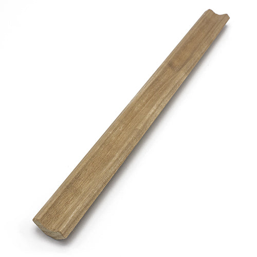 PROSAUNAS Thermo-Aspen 1" x 2" x 8' Natural Thermo-Aspen Wood SI Profile, Inside Corner Trim Cove Moulding