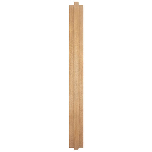 PROSAUNAS Thermo-Aspen 1" x 2" x 1' Natural Aspen Wood T-Moulding Sauna Trim