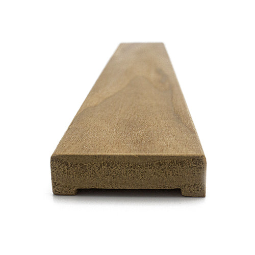 PROSAUNAS Thermo-Aspen 1" x 2" x 1' Natural Thermo-Aspen Wood UK Profile Door Trim Casing