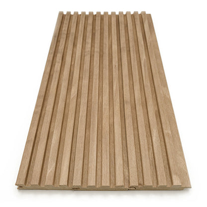 PROSAUNAS Thermo-Aspen Groove-S 1" x 3" x 1' Natural Aspen Wood Tongue & Groove Sauna Wall Paneling