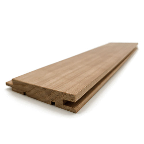 PROSAUNAS Thermo-Aspen 1" x 4" x 6' Natural Aspen Wood Tongue & Groove, STS4 Profile Sauna Wall Panelling