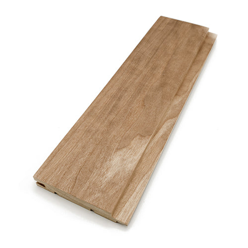 PROSAUNAS Thermo-Aspen 1" x 4" x 1' Natural Aspen Wood Tongue & Groove, STS4 Profile Sauna Wall Panelling