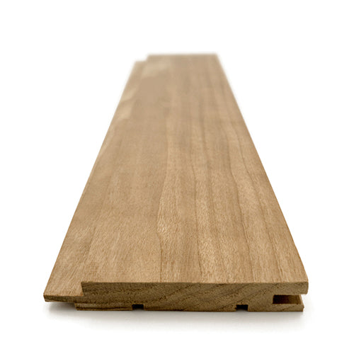 PROSAUNAS Thermo-Aspen 1" x 4" x 6' Natural Aspen Wood Tongue & Groove, STS4 Profile Sauna Wall Panelling