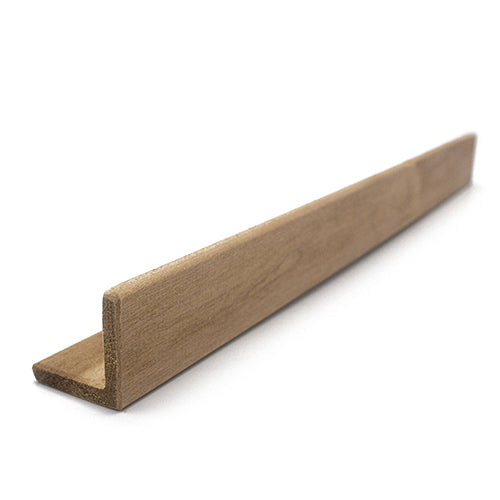 PROSAUNAS Thermo-Aspen 2" x 2" x 8' Natural Thermo-Aspen Wood VA Profile, Outside Corner Trim Angle Moulding