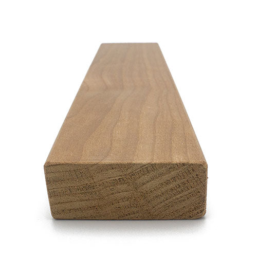 PROSAUNAS Thermo-Aspen 2" x 3" x 1' Natural Aspen Wood Smooth 4 Sides, Eased Edges, Square-Edge Hidden Profile Sauna Bench Material