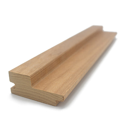 PROSAUNAS Thermo-Aspen 2" x 3" x 1' Natural Aspen Wood Tongue & Groove, STS4 Profile Sauna Wall Panelling