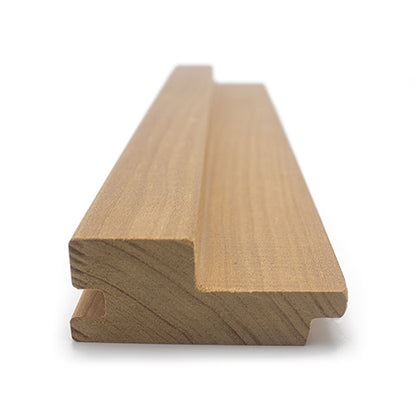 PROSAUNAS Thermo-Aspen 2" x 3" x 1' Natural Aspen Wood Tongue & Groove, STS4 Profile Sauna Wall Panelling