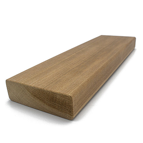 PROSAUNAS Thermo-Aspen 2" x 4" x 2' Natural Aspen Wood Smooth 4 Sides Eased Edges, SHP Profile Sauna Bench Material
