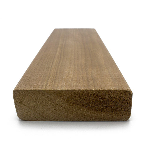 PROSAUNAS Thermo-Aspen 2" x 4" x 9' Natural Aspen Wood Smooth 4 Sides Eased Edges, SHP Profile Sauna Bench Material