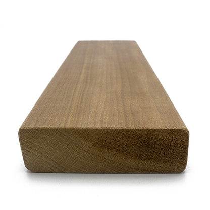 PROSAUNAS Thermo-Aspen 2" x 4" x 5' Natural Aspen Wood Smooth 4 Sides Eased Edges, SHP Profile Sauna Bench Material