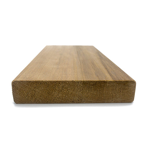 PROSAUNAS Thermo-Aspen 2" x 6" x 1' Natural Aspen Wood Smooth 4 Sides, Eased Edges, Square-Edge Hidden Profile Sauna Bench Material