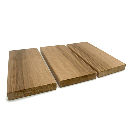 PROSAUNAS Thermo-Aspen 2" x 6" x 1' Natural Aspen Wood Smooth 4 Sides, Eased Edges, Square-Edge Hidden Profile Sauna Bench Material