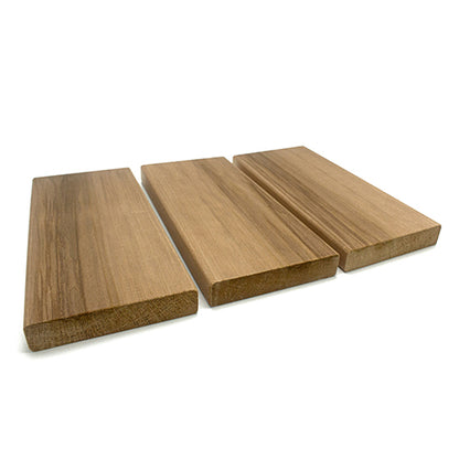 PROSAUNAS Thermo-Aspen 2" x 6" x 1' Natural Aspen Wood Smooth 4 Sides, Eased Edges, Square-Edge Hidden Profile Sauna Bench Material