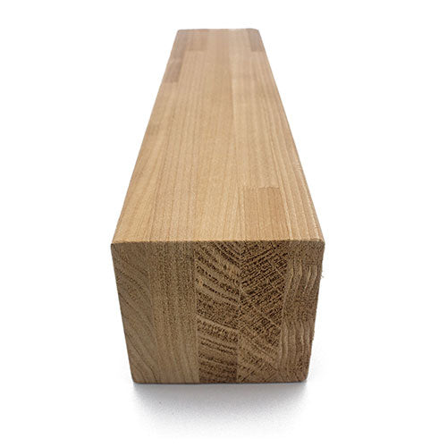 PROSAUNAS Thermo-Aspen 3" x 3" x 8' Natural Aspen Wood Smooth 4 Sides, Eased Edges, Square-Edge Hidden Profile Sauna Bench & Support Material