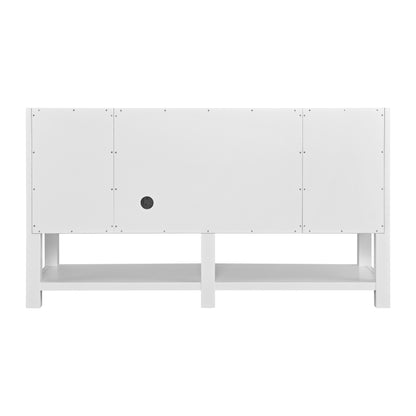 James Martin Vanities Breckenridge 60" Bright White Single Vanity With 3cm Tajnar Eclos Top