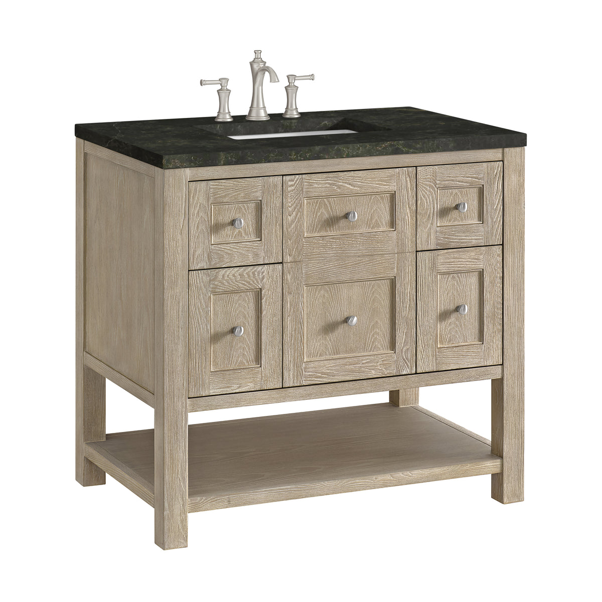 James Martin Vanities Breckenridge 36" Whitewashed Oak Single Vanity With 3cm Phantome Eclos Top