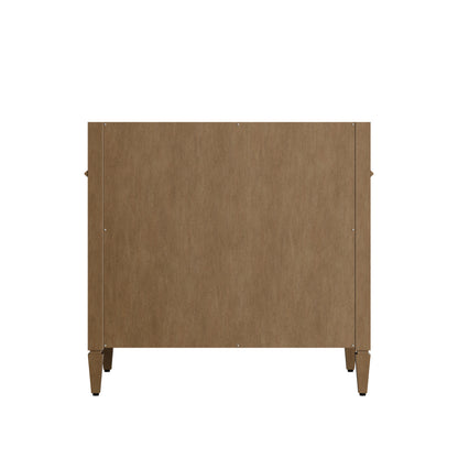James Martin Vanities Brittany 36" Pecan Single Vanity With 3 CM Charcoal Soapstone Silestone Top