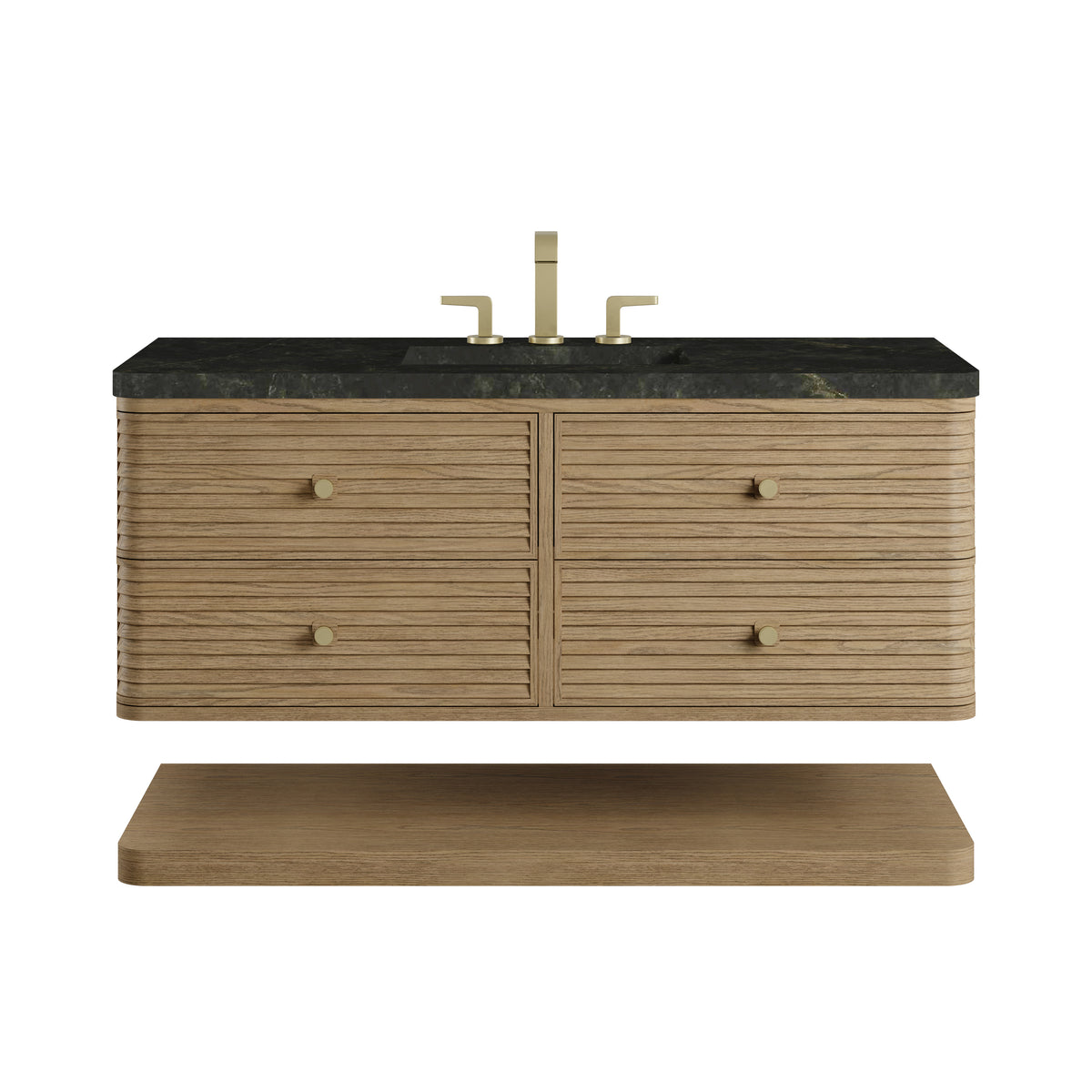 James Martin Vanities Allamari 48" Dune Mist Single Vanity With 3 CM Phantome Eclos Top