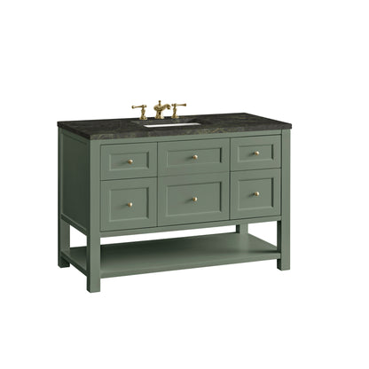 James Martin Vanities Breckenridge 48" Smokey Celadon Single Vanity With 3cm Phantome Eclos Top
